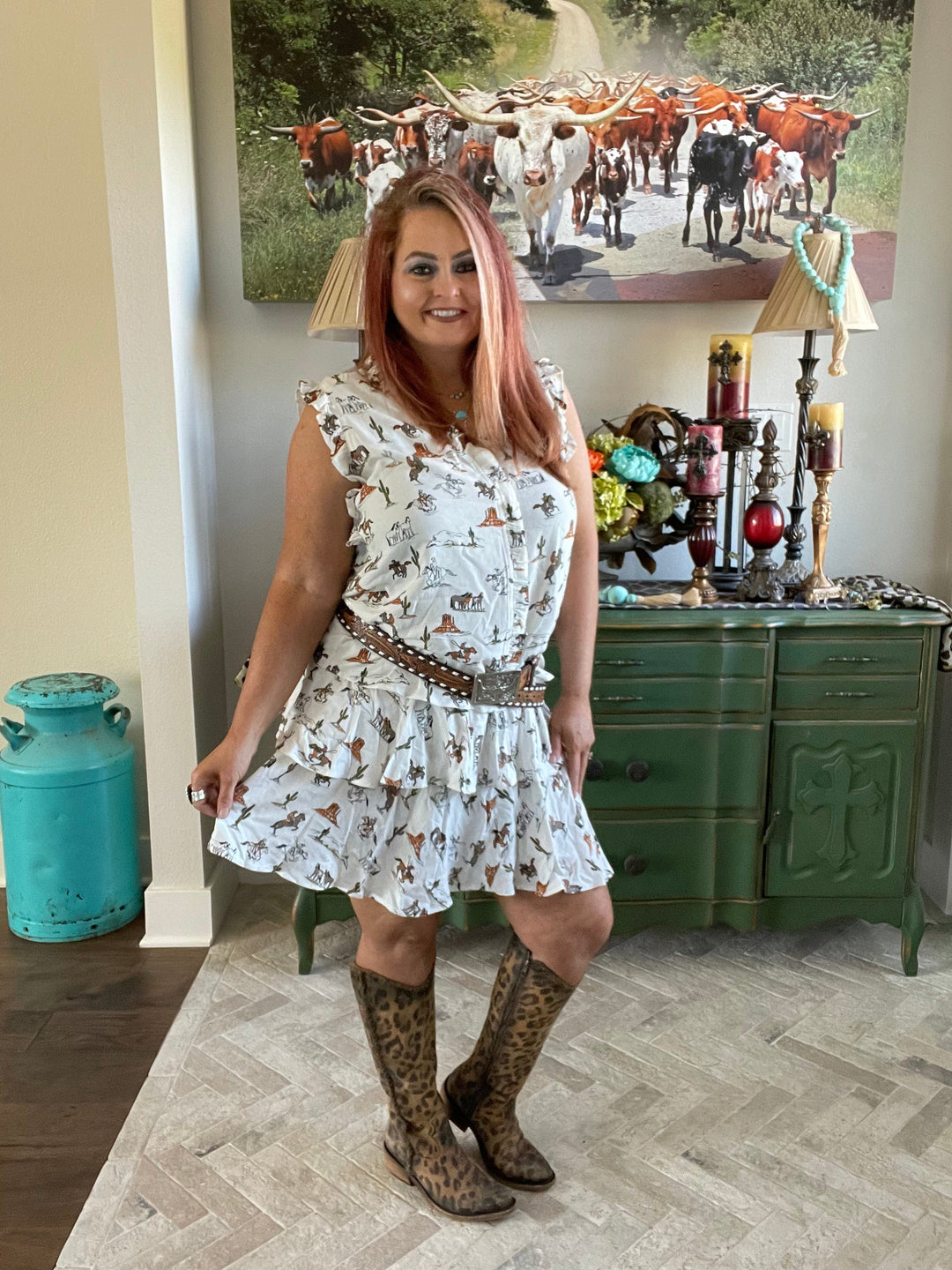 Ariat HiLo Jordan Skirt-Skirts-Ariat-Whiskey Ray's Boutique, Women's Western Wear Boutique in Waxahachie, TX