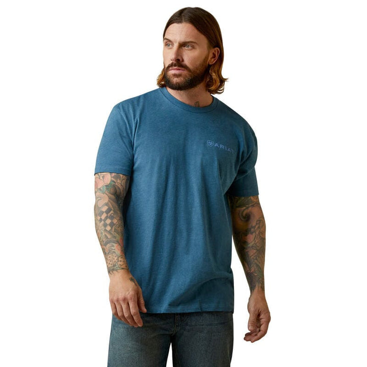 Ariat Mountain Flag T-Shirt-Men's Shirts-Ariat-Whiskey Ray's Boutique, Women's Western Wear Boutique in Waxahachie, TX