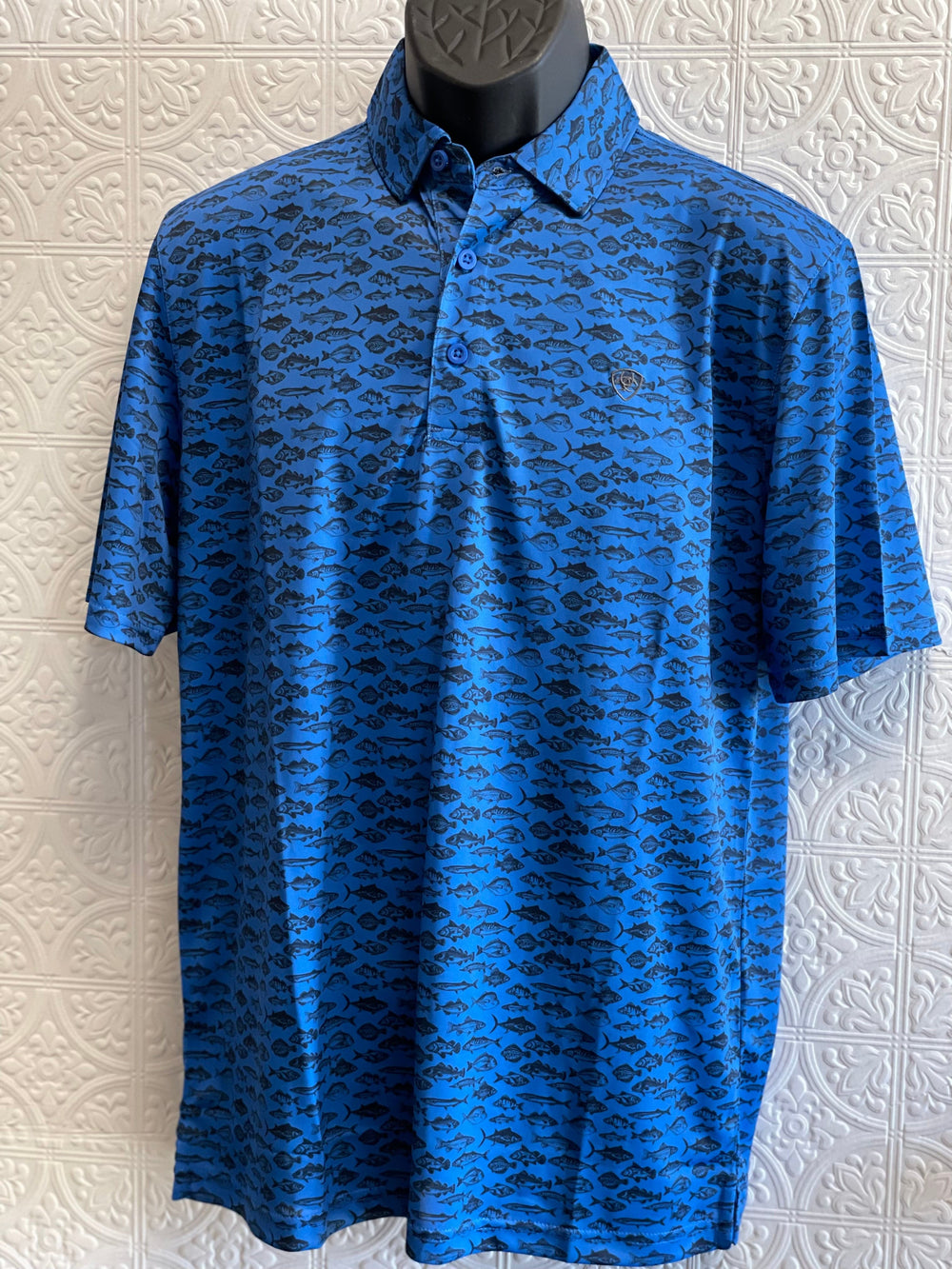 Fisherman Polo Shirt-Men's Shirts-Ariat-Whiskey Ray's Boutique, Women's Western Wear Boutique in Waxahachie, TX