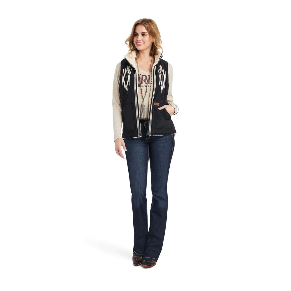 Dilon Chimayo Vest-Vests-Ariat-Whiskey Ray's Boutique, Women's Western Wear Boutique in Waxahachie, TX