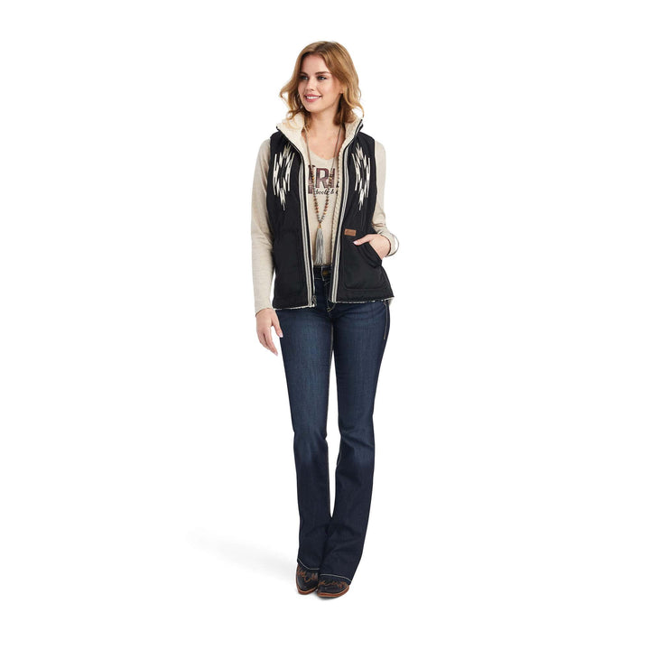Dilon Chimayo Vest-Vests-Ariat-Whiskey Ray's Boutique, Women's Western Wear Boutique in Waxahachie, TX