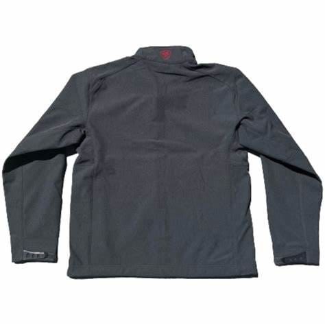 Logo 2.0 Softshell Jacket - Charcoal/Americana-10041616-Coats & Jackets-Ariat-Whiskey Ray's Boutique, Women's Western Wear Boutique in Waxahachie, TX