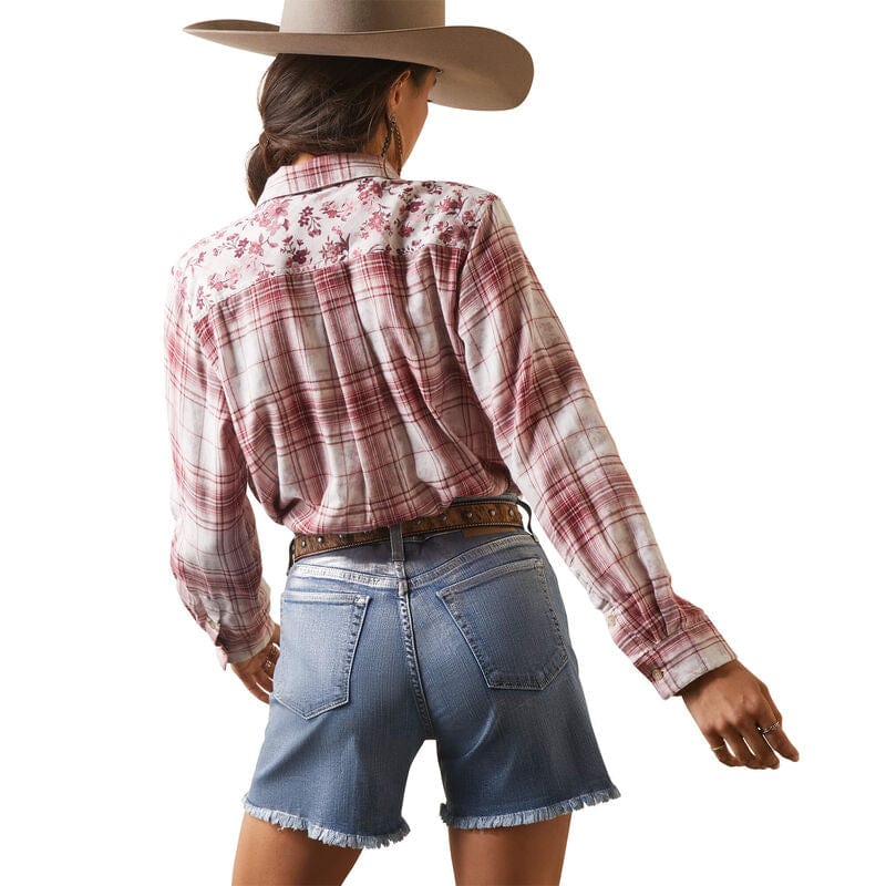 ARIAT Wms Real Billie Jean LS Shrt Lucky Plaid - Camicia Donna A Quadri In Cotone - 2