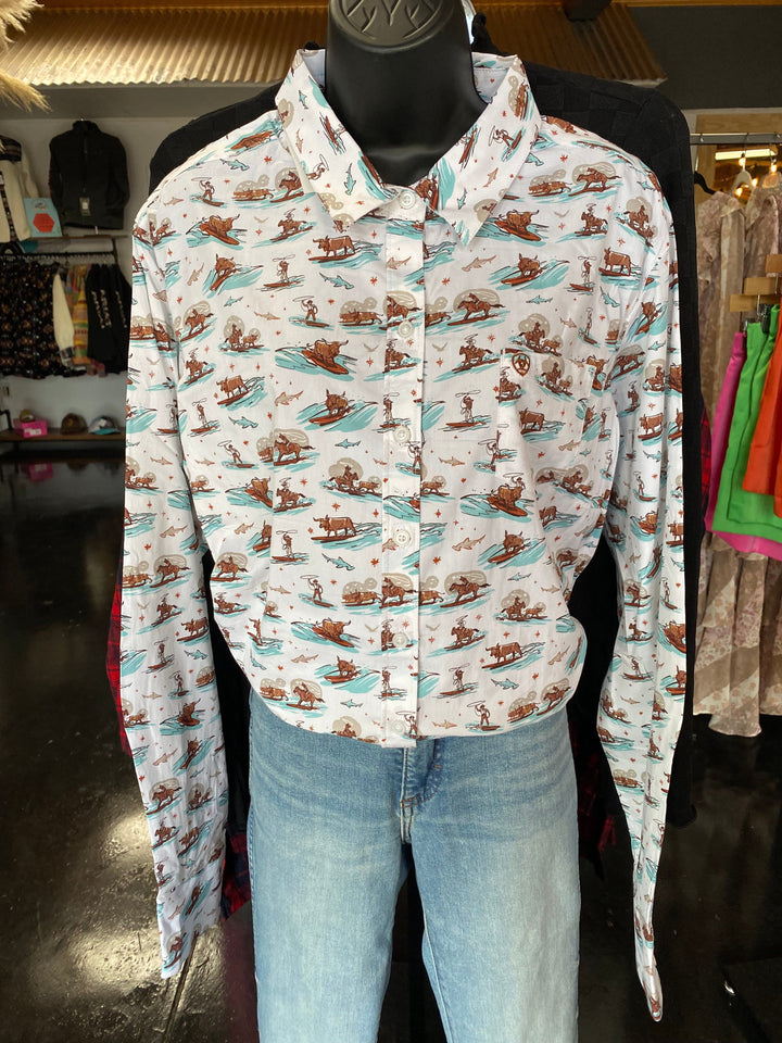 Women's Ariat Kirby Long Sleeve-Long Sleeves-Ariat-Whiskey Ray's Boutique, Women's Western Wear Boutique in Waxahachie, TX