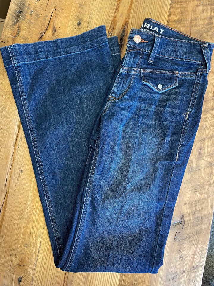 Slim Trouser Bessie Wide Leg Jean-Jeans-Ariat-Whiskey Ray's Boutique, Women's Western Wear Boutique in Waxahachie, TX