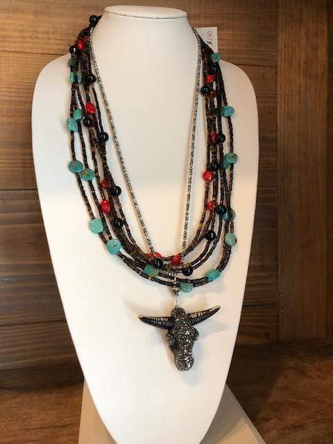 Letti Double Strand Custom Necklaces-Necklaces-Chelsea Collette-Whiskey Ray's Boutique, Women's Western Wear Boutique in Waxahachie, TX