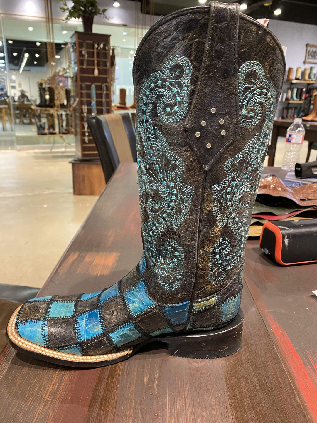 Ferrini patchwork boots shop