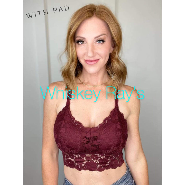 Juliette Crisscross Lace Bralette-Bras-Jady K-Whiskey Ray's Boutique, Women's Western Wear Boutique in Waxahachie, TX