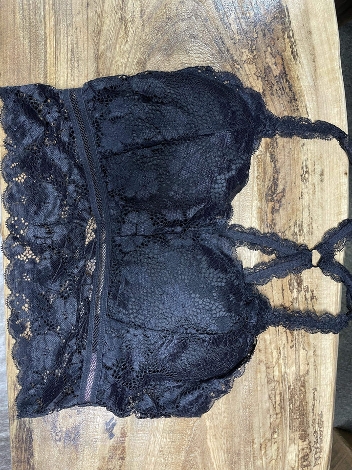 Juliette Crisscross Lace Bralette-Bras-Jady K-Whiskey Ray's Boutique, Women's Western Wear Boutique in Waxahachie, TX
