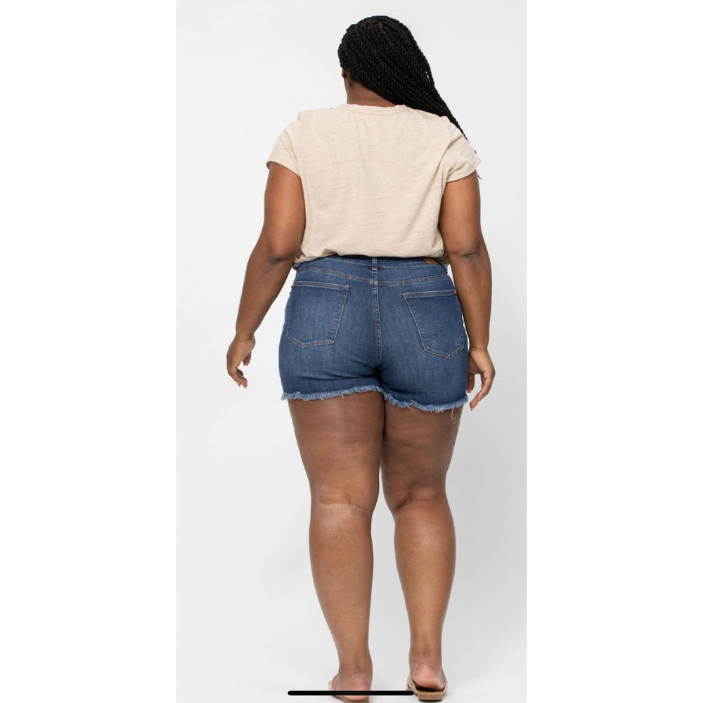 Cut off shorts Curvy-Shorts-Judy Blue-Whiskey Ray's Boutique, Women's Western Wear Boutique in Waxahachie, TX