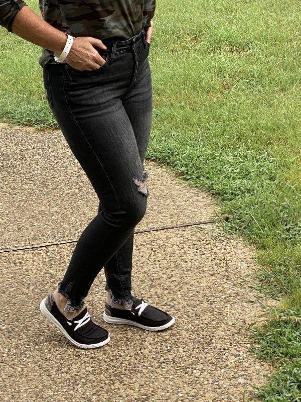 Destroy Button Fly skinny-Jeans-Judy Blue-Whiskey Ray's Boutique, Women's Western Wear Boutique in Waxahachie, TX