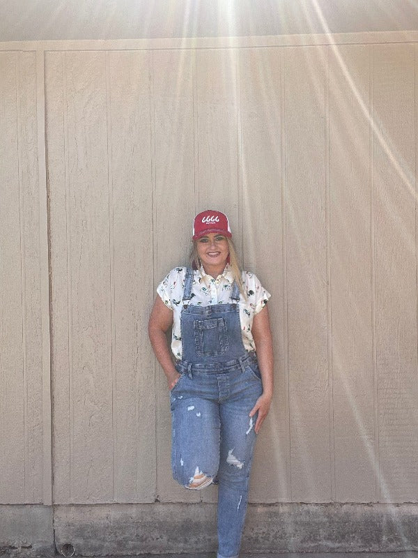 Destroyed boyfriend overalls-Overalls-Judy Blue-Whiskey Ray's Boutique, Women's Western Wear Boutique in Waxahachie, TX