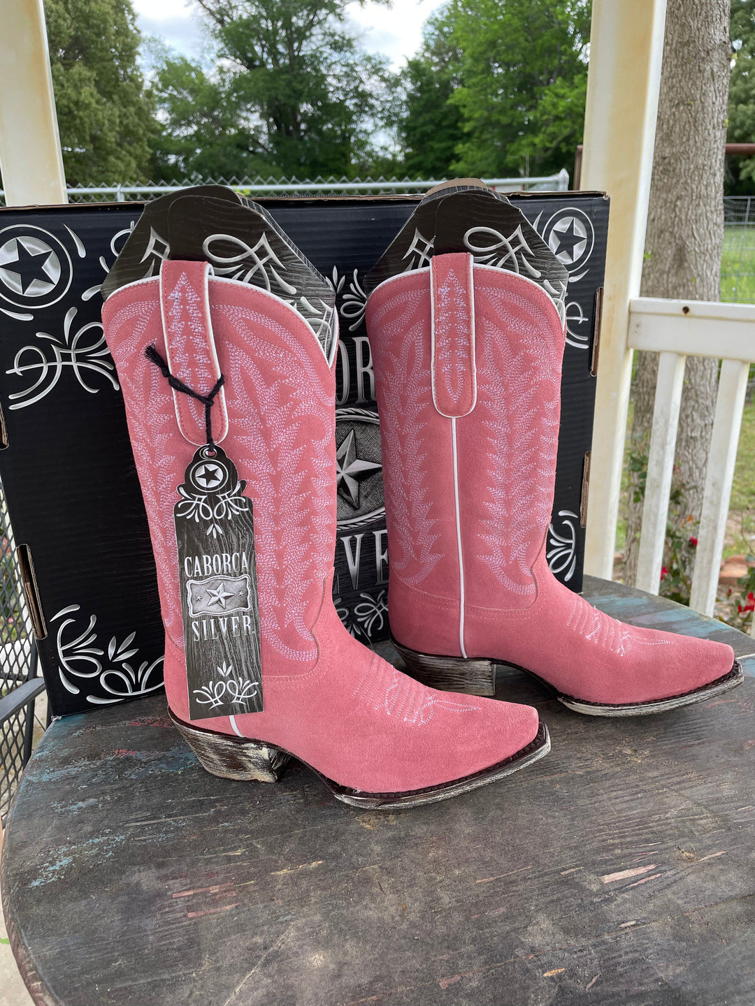 Gamuza Rosa Liberty Black Boots-Boots-Liberty Black Boots-Whiskey Ray's Boutique, Women's Western Wear Boutique in Waxahachie, TX