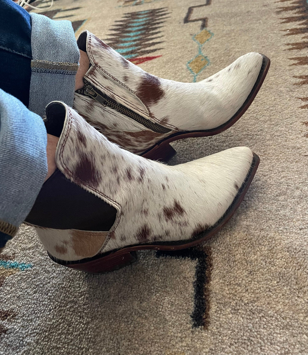 Pelo Granizo Cowhide Liberty Black Boots-Boots-Liberty Black Boots-Whiskey Ray's Boutique, Women's Western Wear Boutique in Waxahachie, TX