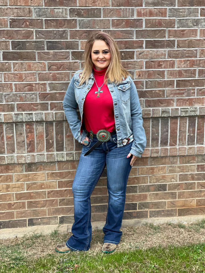 Bryn Jean Jacket-Coats & Jackets-Madison Creek Outfitters-Whiskey Ray's Boutique, Women's Western Wear Boutique in Waxahachie, TX