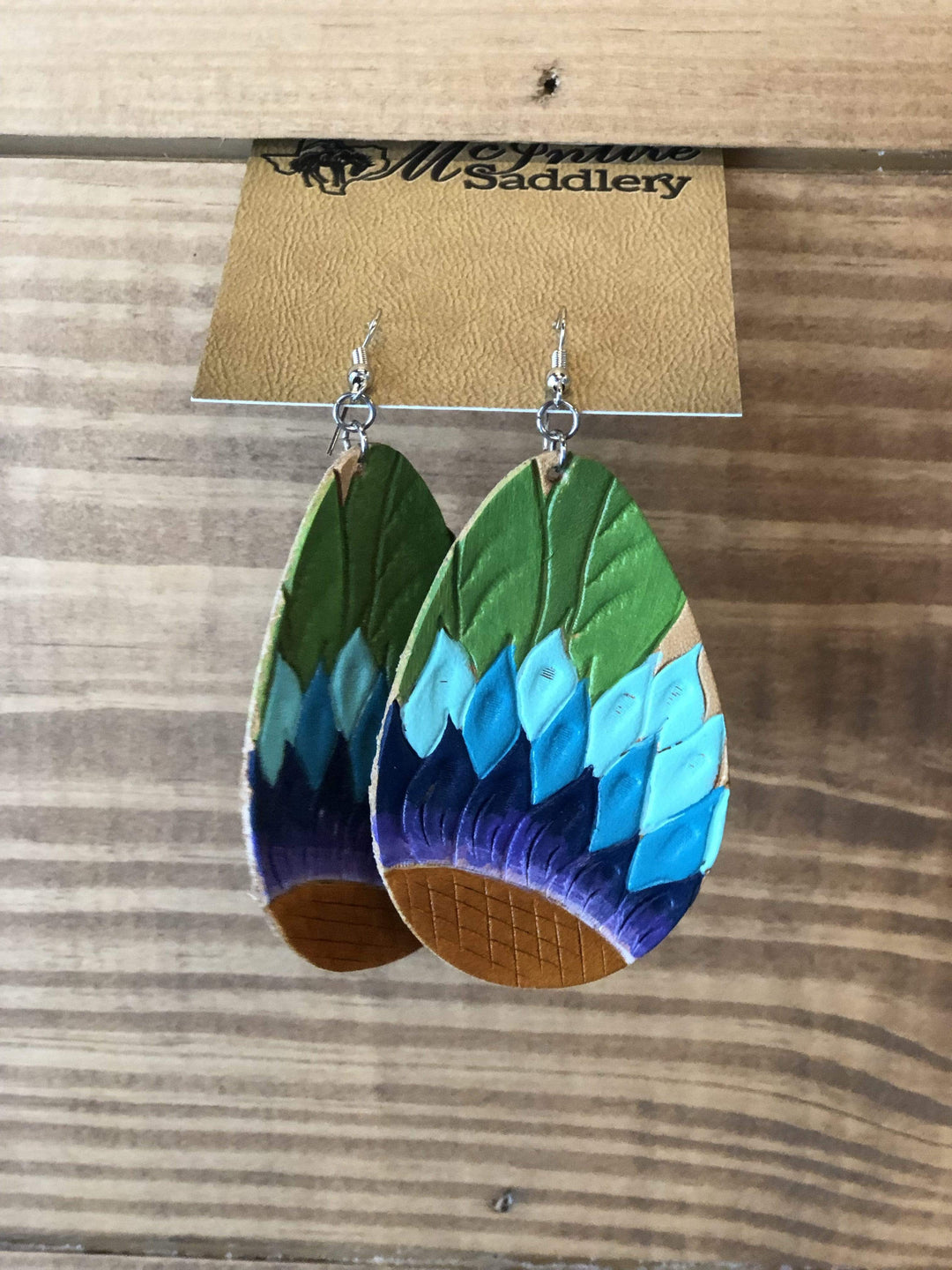 McIntire Saddlery earrings-Earrings-Whiskey Ray's Boutique-Whiskey Ray's Boutique, Women's Western Wear Boutique in Waxahachie, TX