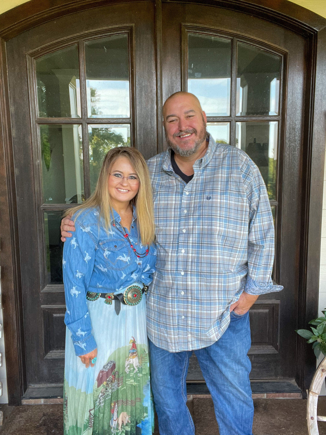 Pandandle Select Plaid long sleeve Button Down Shirt-Long Sleeves-Panhandle-Whiskey Ray's Boutique, Women's Western Wear Boutique in Waxahachie, TX