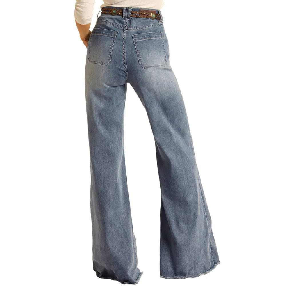Rock & Roll Denim Pallazo Flare Jean-Jeans-Panhandle-Whiskey Ray's Boutique, Women's Western Wear Boutique in Waxahachie, TX