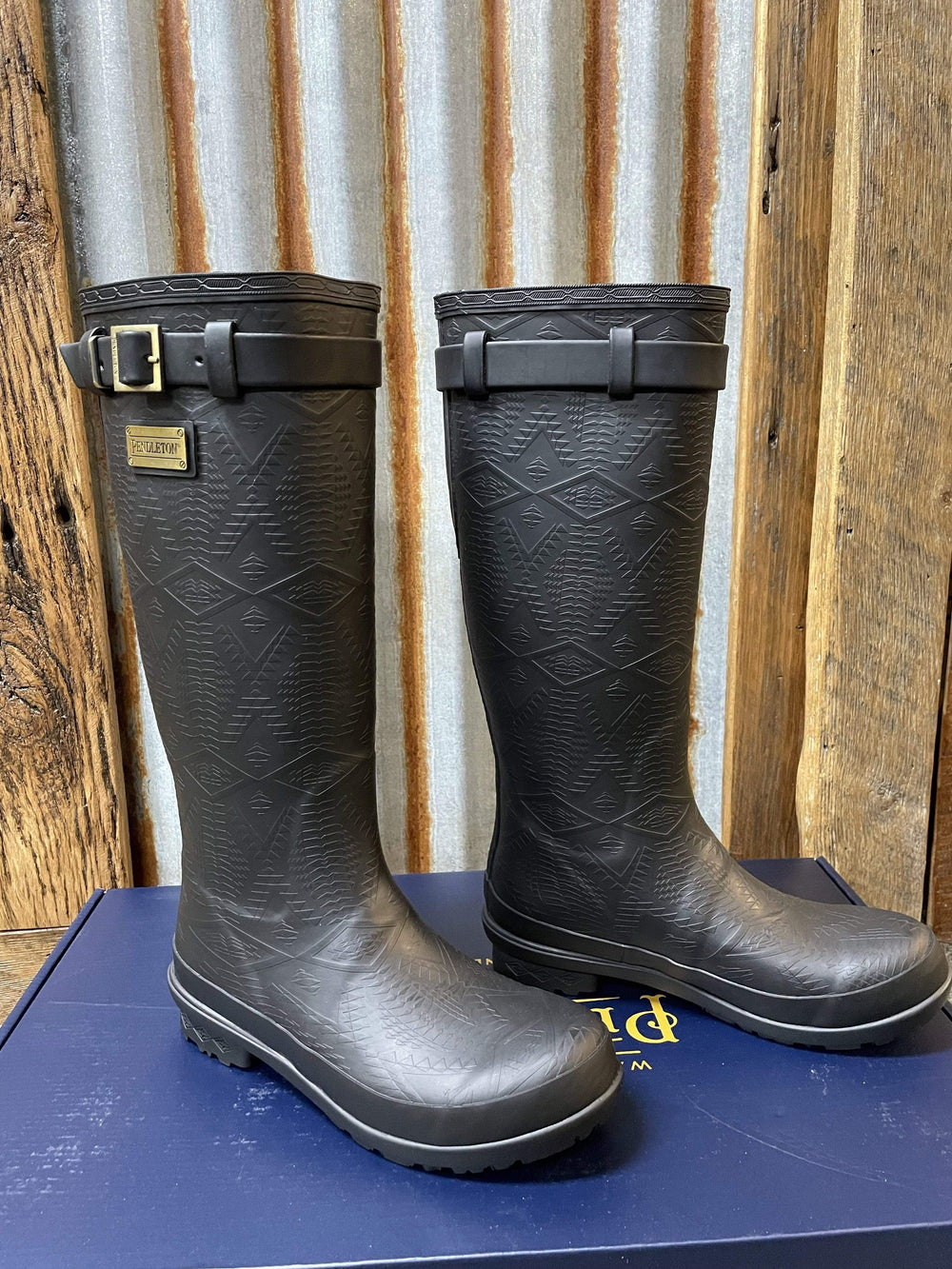 Pendelton Heritage Tall Embossed Rain boots-Boots-Pendleton-Whiskey Ray's Boutique, Women's Western Wear Boutique in Waxahachie, TX