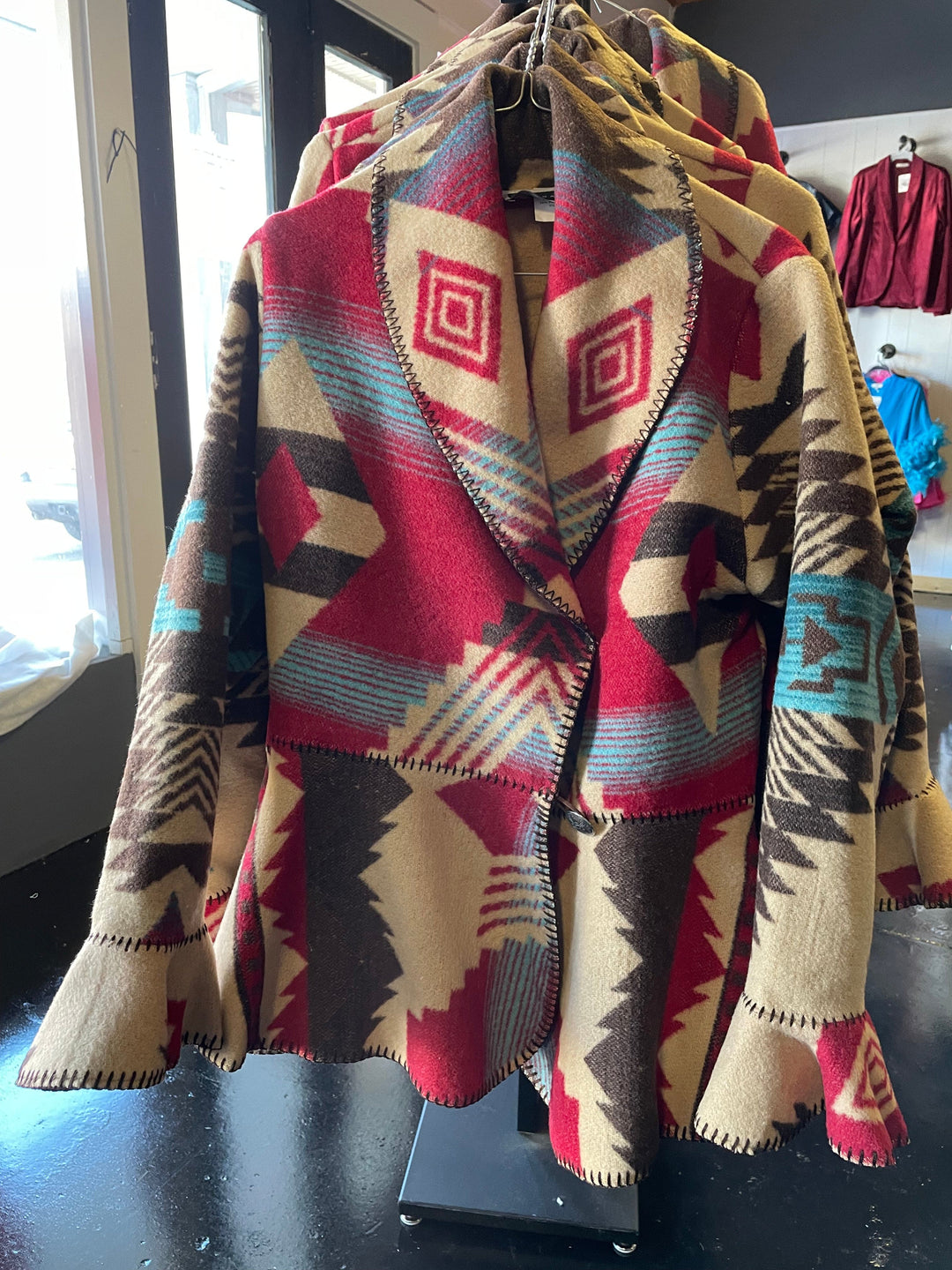 Phoenix Flounce Jacket-Coats & Jackets-Rhonda Stark Designs-Whiskey Ray's Boutique, Women's Western Wear Boutique in Waxahachie, TX
