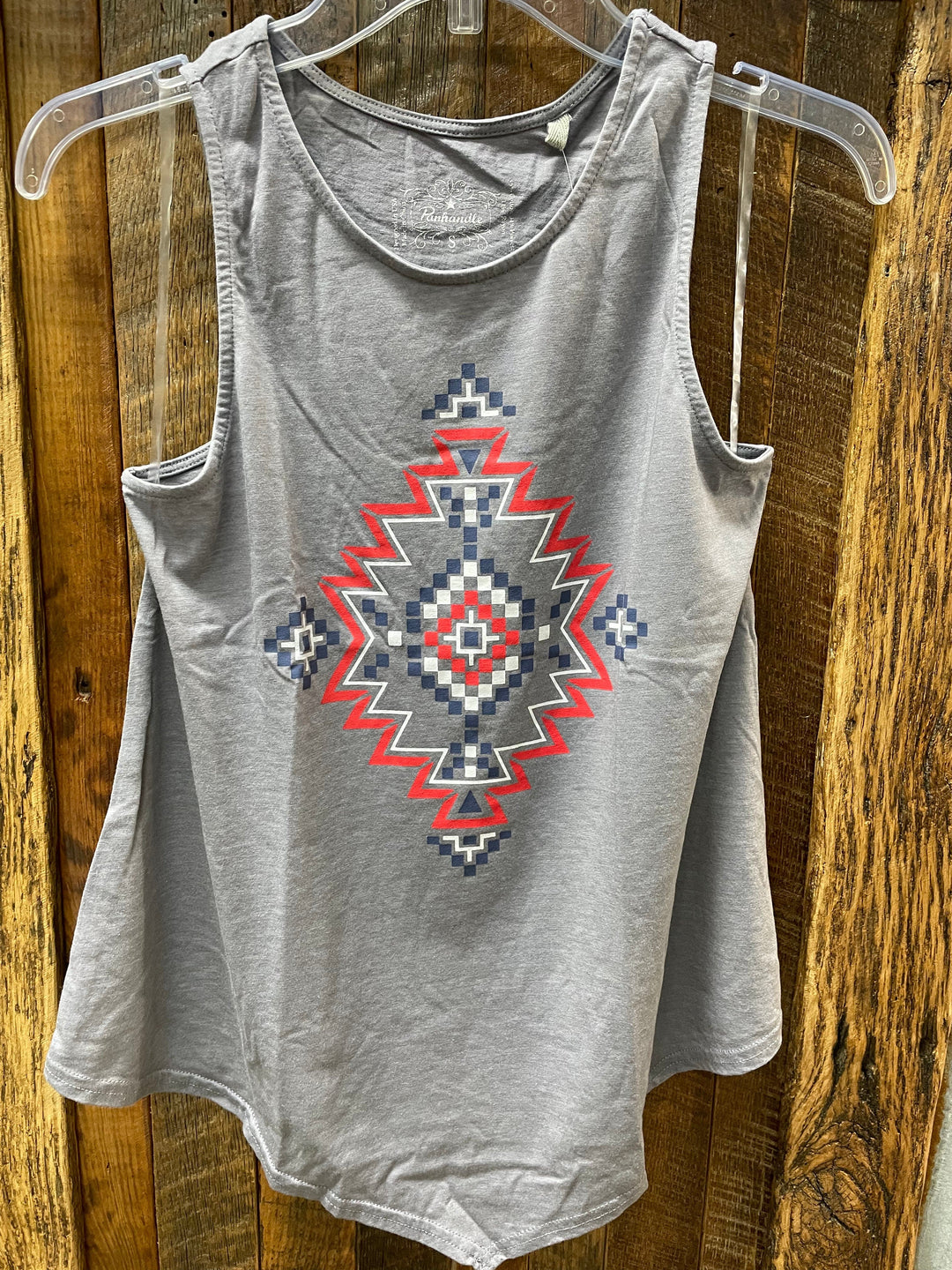 Aztec Print Tank-Sleeveless-Rock & Roll Denim-Whiskey Ray's Boutique, Women's Western Wear Boutique in Waxahachie, TX