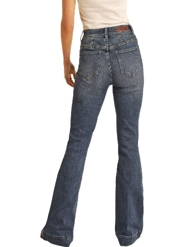 High Rise Extra Stretch Front Seam Trousers-Jeans-Rock & Roll Denim-Whiskey Ray's Boutique, Women's Western Wear Boutique in Waxahachie, TX