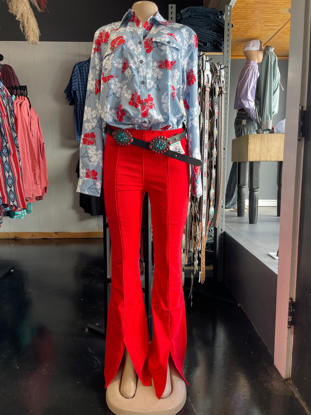 Rock N’ Roll Denim Bargain Bell High-Rise Pull-on Flare-Jeans-Rock & Roll Denim-Whiskey Ray's Boutique, Women's Western Wear Boutique in Waxahachie, TX