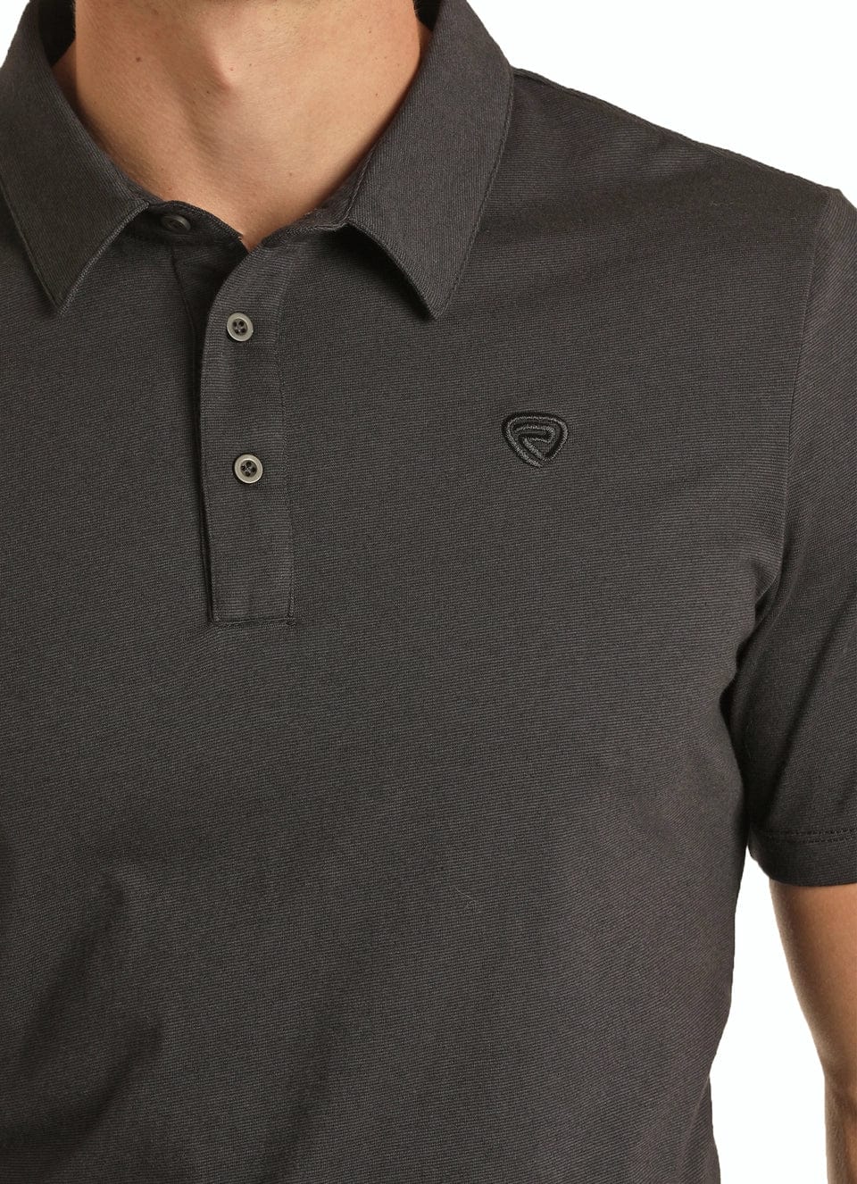 Rock & Roll Denim Men's Polo Basic Shirt-Men's Shirts-Rock & Roll Denim-Whiskey Ray's Boutique, Women's Western Wear Boutique in Waxahachie, TX