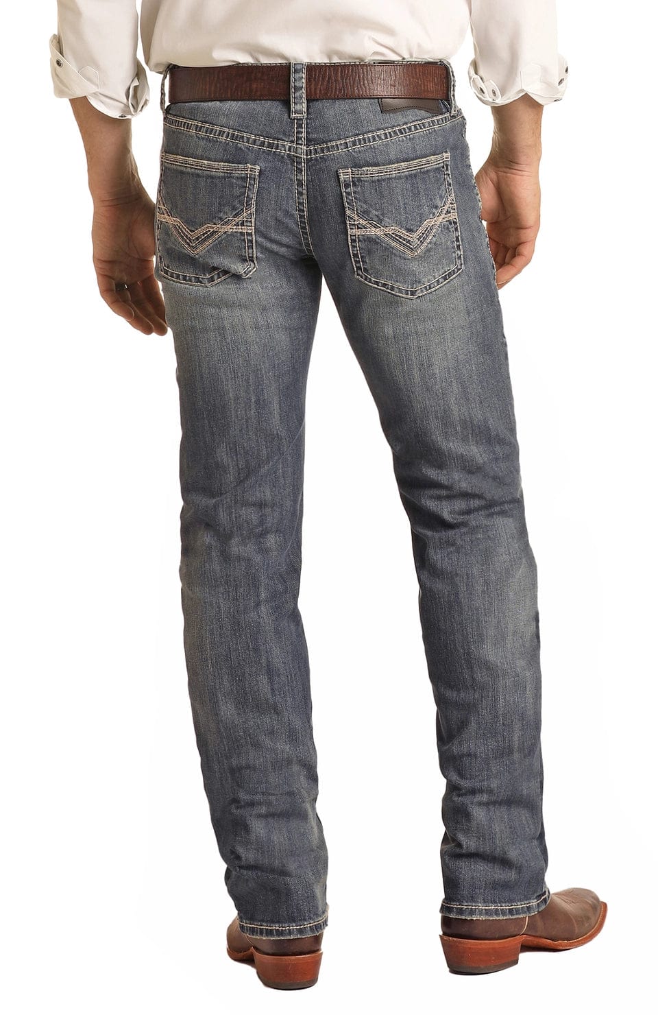 Rock & Roll Denim Pistol Stackable Boot Jeans-Men’s Jeans-Rock & Roll Denim-Whiskey Ray's Boutique, Women's Western Wear Boutique in Waxahachie, TX