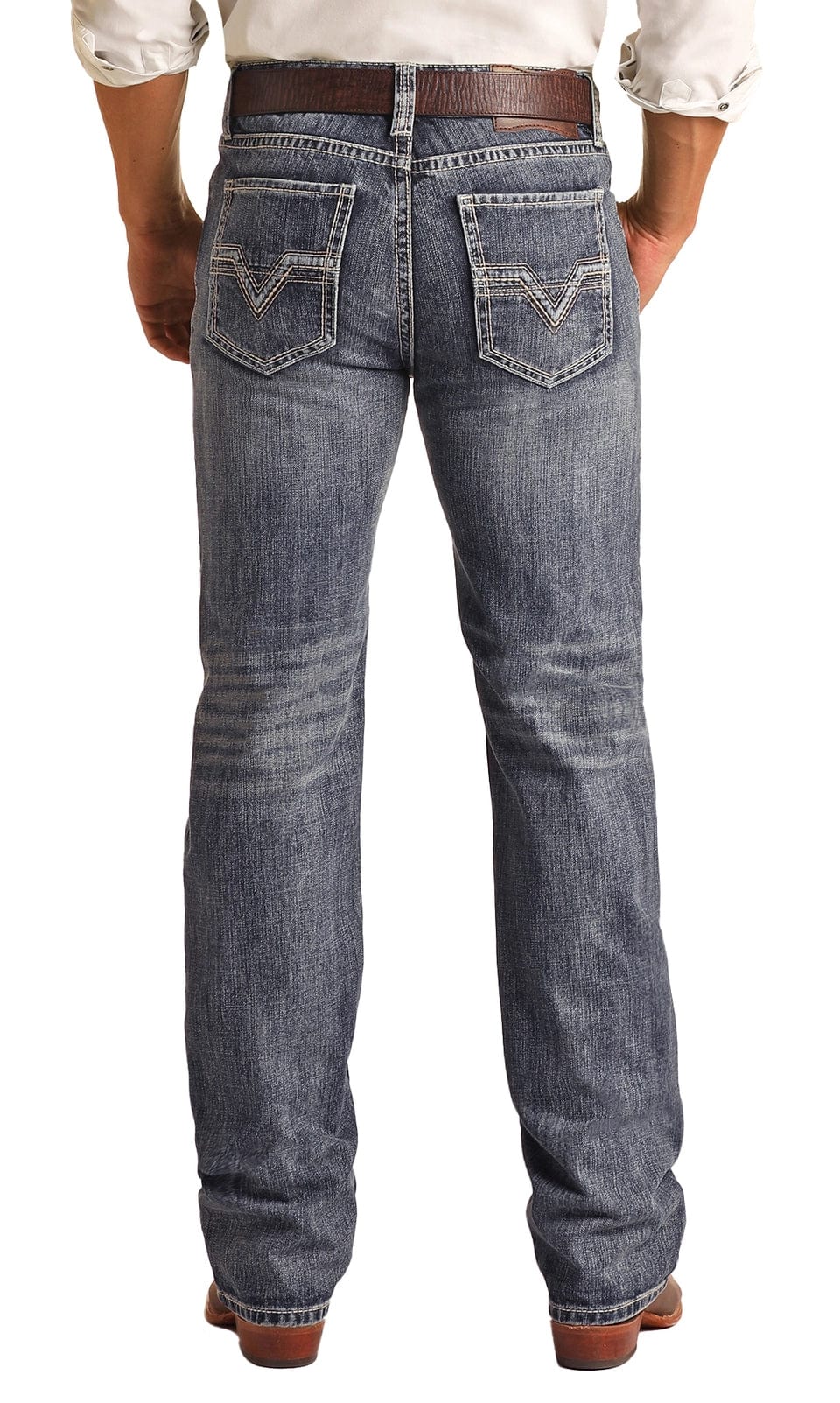 Rock Roll Denim Relaxed fit Jeans Whiskey Ray s Boutique