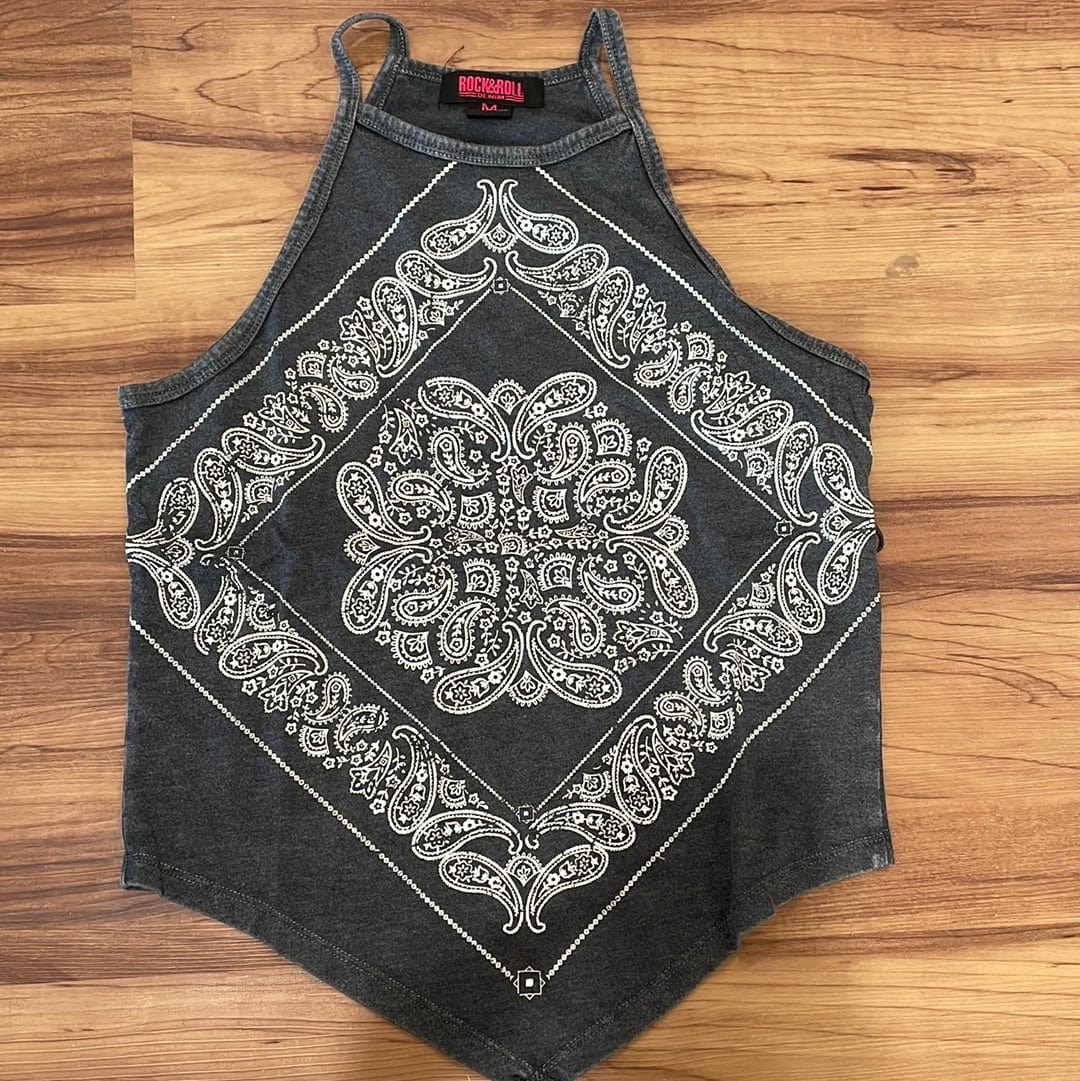 Bandana Tank-Graphic Tops-Rock & Roll Denim-Whiskey Ray's Boutique, Women's Western Wear Boutique in Waxahachie, TX