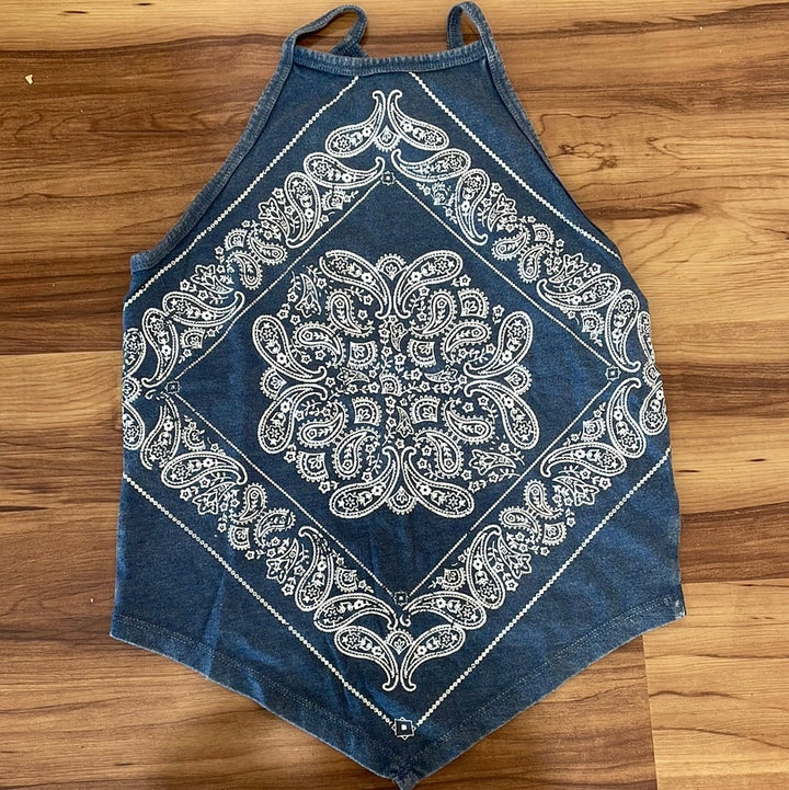 Bandana Tank-Graphic Tops-Rock & Roll Denim-Whiskey Ray's Boutique, Women's Western Wear Boutique in Waxahachie, TX