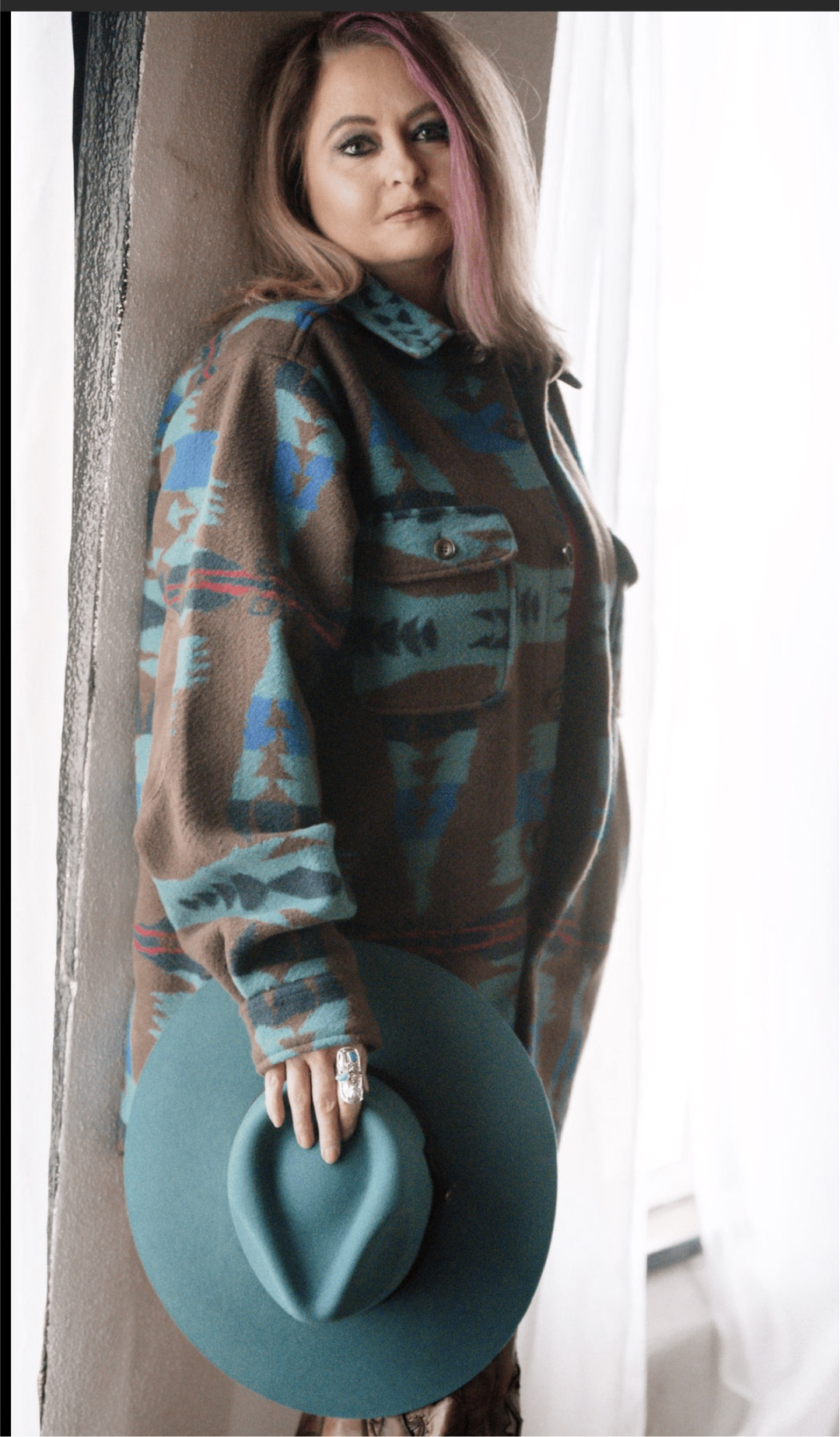 Aztec Blanket Shirt-Sweaters-Whiskey Ray's Boutique-Whiskey Ray's Boutique, Women's Western Wear Boutique in Waxahachie, TX