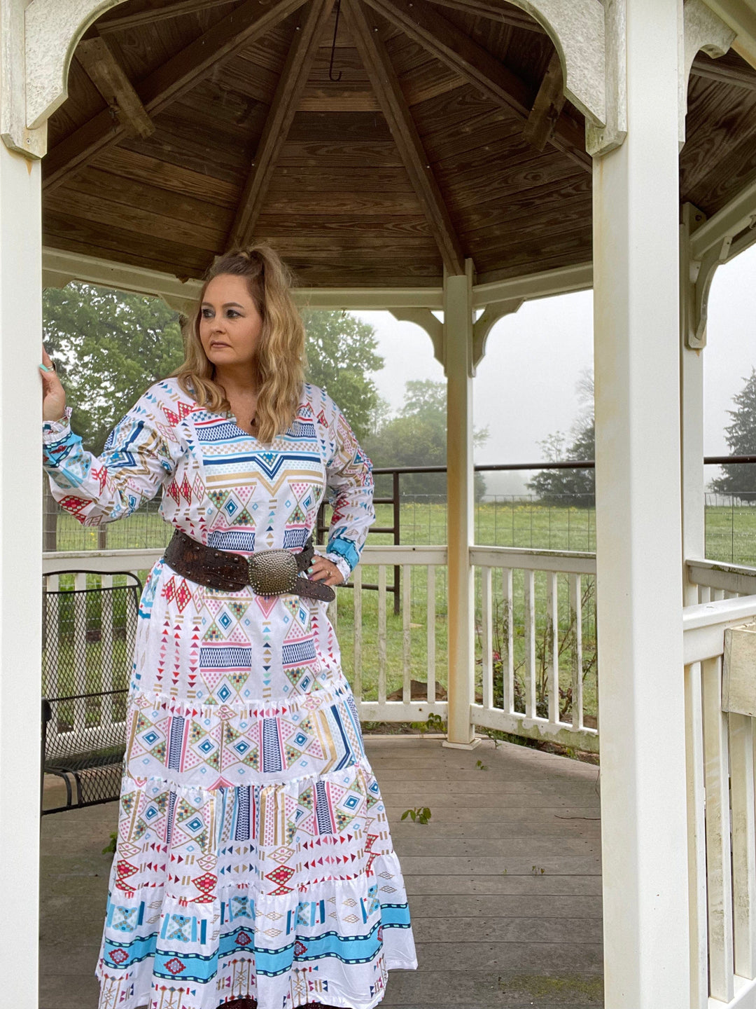 Zara Kaftan Dress-Dresses-Tasha Polizzi-Whiskey Ray's Boutique, Women's Western Wear Boutique in Waxahachie, TX