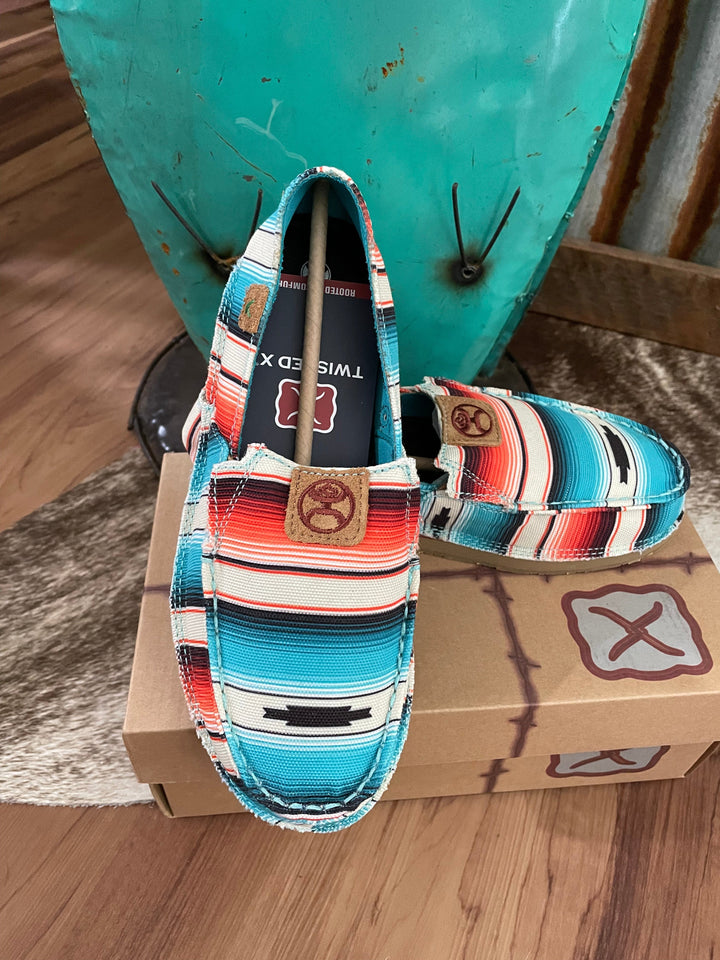 Hooey Sunset Serape slip on Loper-Slip Ons-Twisted X-Whiskey Ray's Boutique, Women's Western Wear Boutique in Waxahachie, TX
