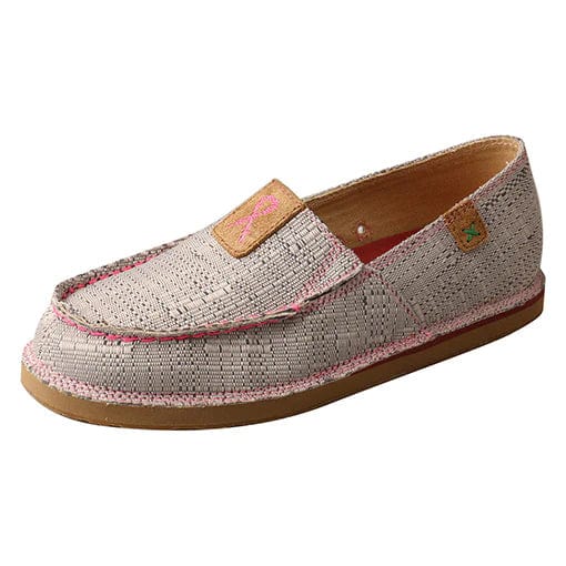 Twisted X Light Grey/Pink Loafer-Loafers-Twisted X-Whiskey Ray's Boutique, Women's Western Wear Boutique in Waxahachie, TX