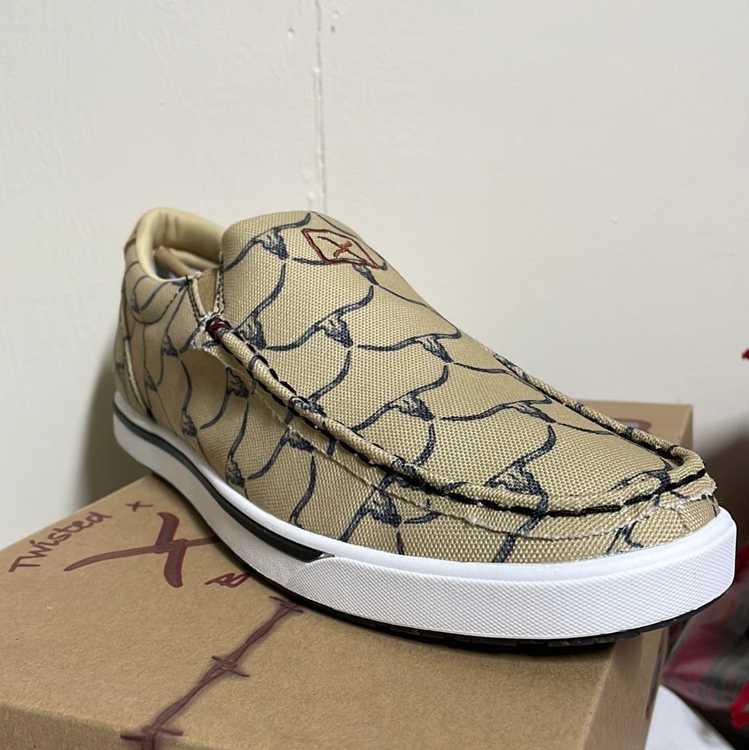 Twisted X Women's Steerhead Skull Slipon-Slip Ons-Twisted X-Whiskey Ray's Boutique, Women's Western Wear Boutique in Waxahachie, TX