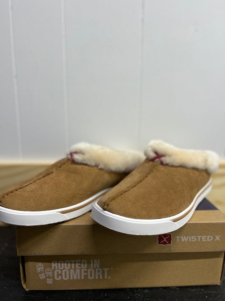 Twisted X Suede Shearling slip on-Slip Ons-Twisted X-Whiskey Ray's Boutique, Women's Western Wear Boutique in Waxahachie, TX