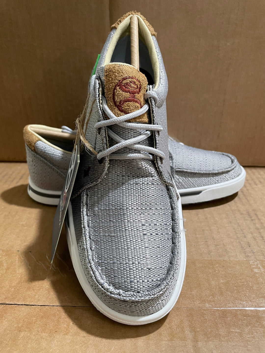 Twisted X Light Grey Hooey Sneakers-Sneakers-Twisted X-Whiskey Ray's Boutique, Women's Western Wear Boutique in Waxahachie, TX