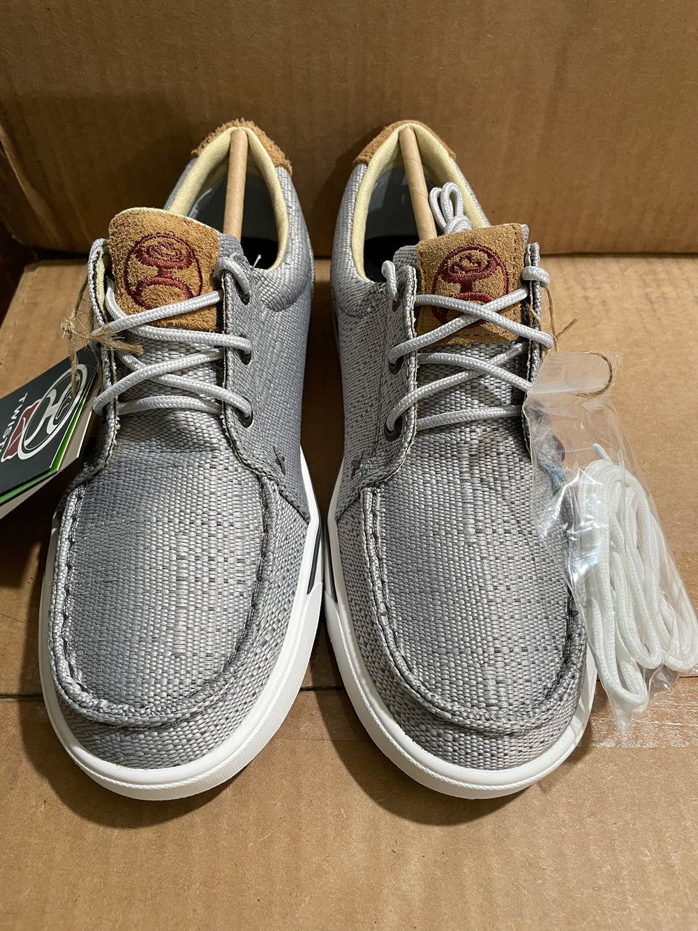 Twisted X Light Grey Hooey Sneakers-Sneakers-Twisted X-Whiskey Ray's Boutique, Women's Western Wear Boutique in Waxahachie, TX