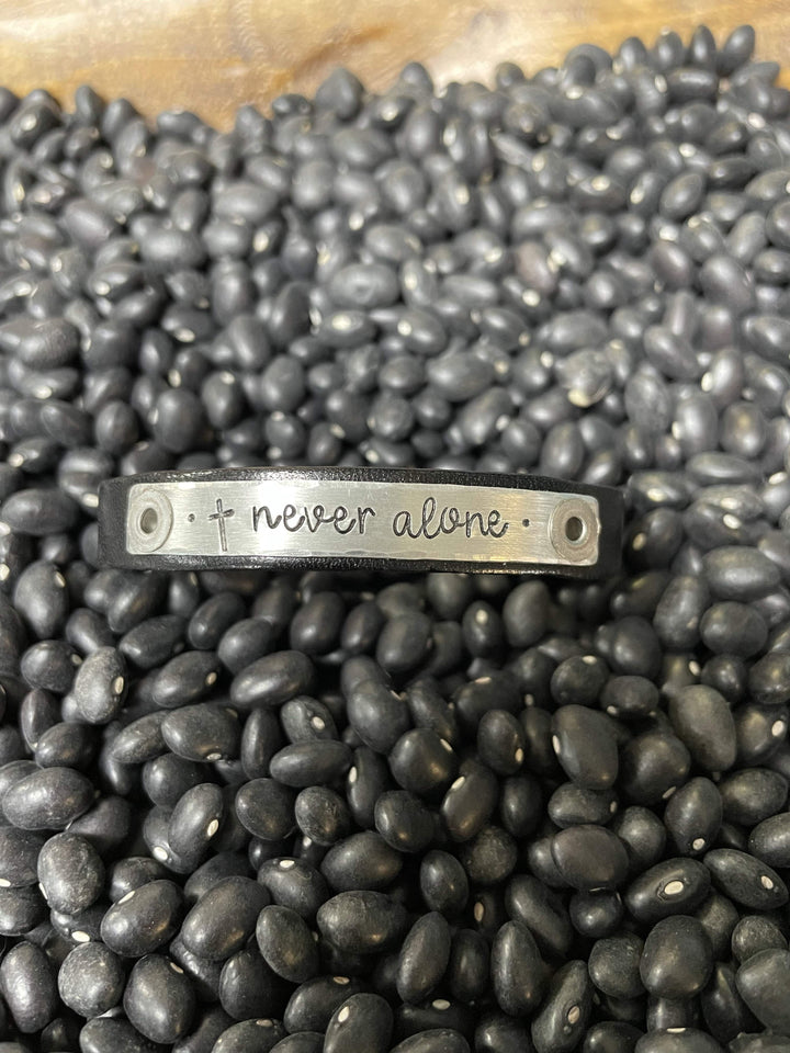 Scripture Leather Skinny Bracelet-Bracelets-Whiskey Ray's Boutique-Whiskey Ray's Boutique, Women's Western Wear Boutique in Waxahachie, TX