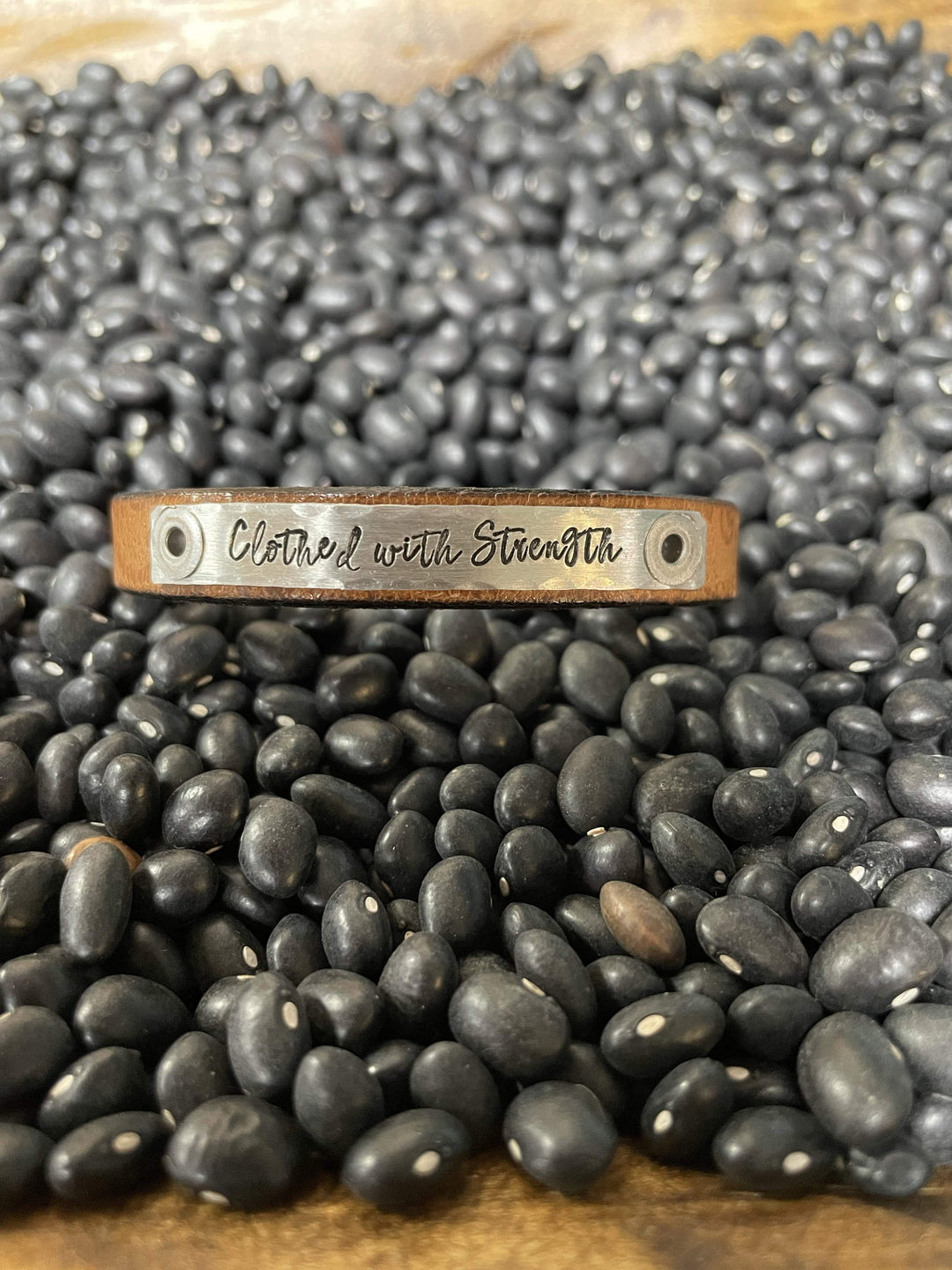 Embossed Scripture Leather Skinny Bracelet-Bracelets-Whiskey Ray's Boutique-Whiskey Ray's Boutique, Women's Western Wear Boutique in Waxahachie, TX