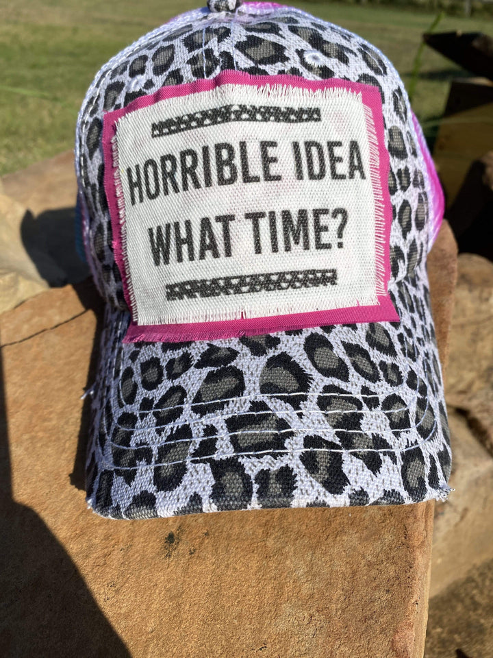 Leopard Tie/Dye Cap-Hats-Whiskey Ray's Boutique-Whiskey Ray's Boutique, Women's Western Wear Boutique in Waxahachie, TX