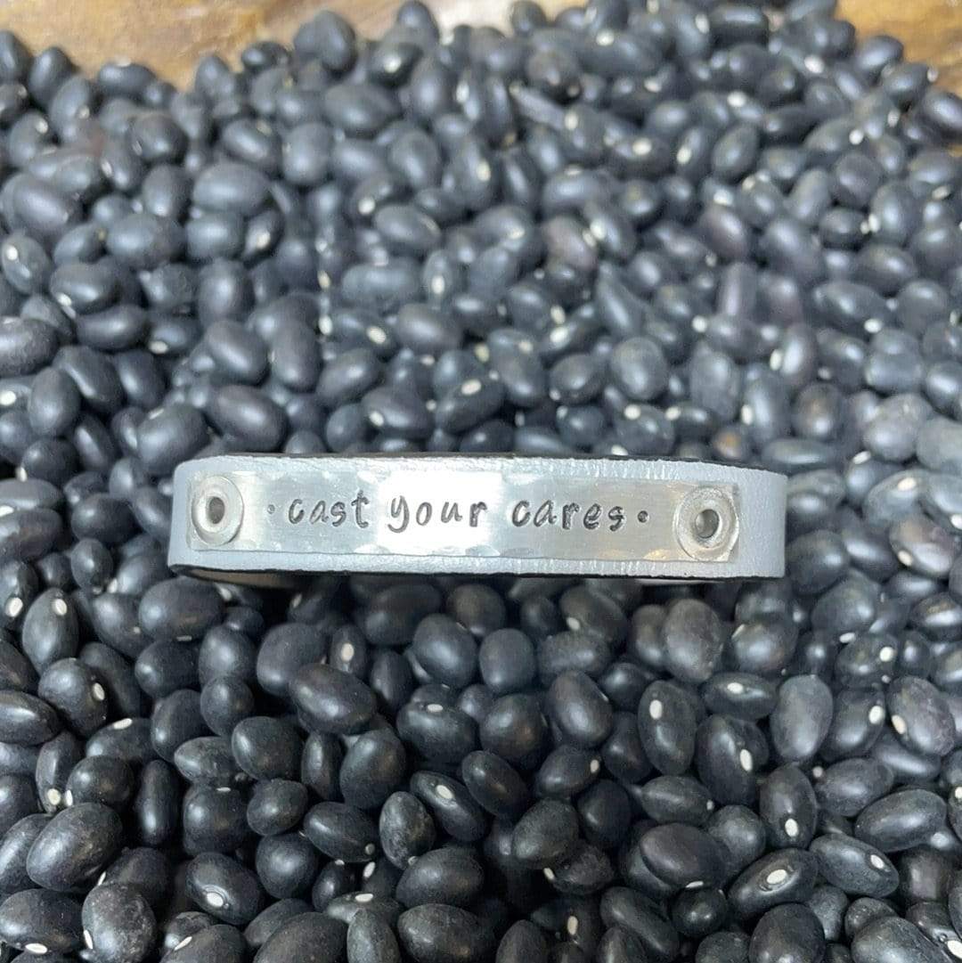 Scripture Leather Skinny Bracelet-Bracelets-Whiskey Ray's Boutique-Whiskey Ray's Boutique, Women's Western Wear Boutique in Waxahachie, TX