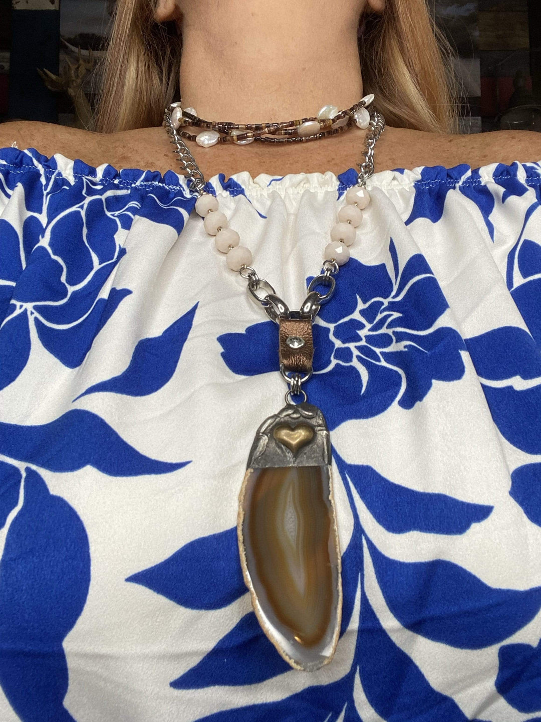 Charm Necklace 22 inches-Necklaces-Whiskey Ray's Boutique-Whiskey Ray's Boutique, Women's Western Wear Boutique in Waxahachie, TX