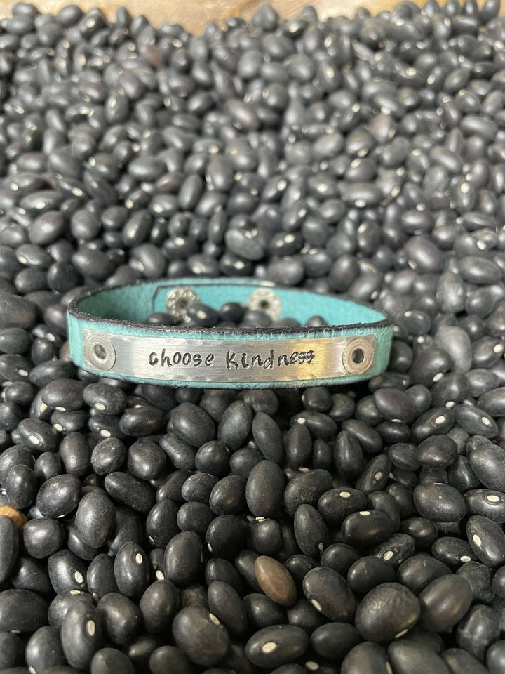 Embossed Scripture Leather Skinny Bracelet-Bracelets-Whiskey Ray's Boutique-Whiskey Ray's Boutique, Women's Western Wear Boutique in Waxahachie, TX