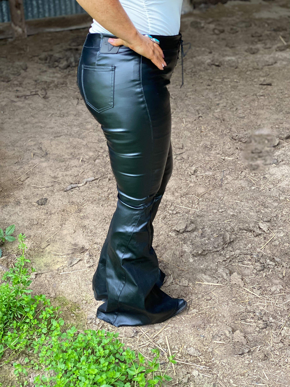 Faux Leather Jeans-Jeans-Whiskey Ray's Boutique-Whiskey Ray's Boutique, Women's Western Wear Boutique in Waxahachie, TX