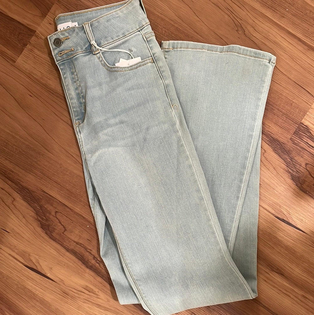 High Rise 2 Button WB Bootcut jeans-Jeans-Whiskey Ray's Boutique-Whiskey Ray's Boutique, Women's Western Wear Boutique in Waxahachie, TX