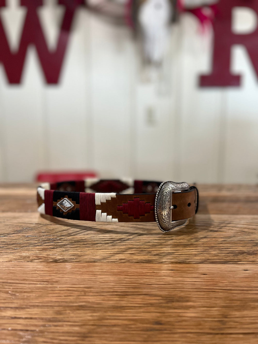 Diamond Embroidery Belt-Belts-Whiskey Ray's Boutique-Whiskey Ray's Boutique, Women's Western Wear Boutique in Waxahachie, TX