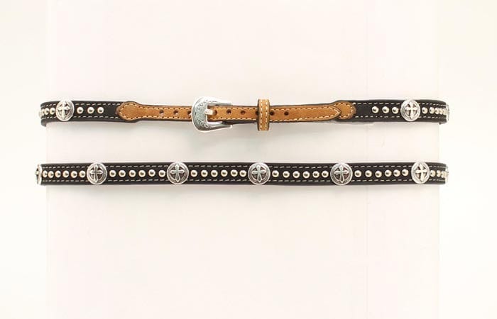 Cross Leather Hat Band-Hat Bands-Whiskey Ray's Boutique-Whiskey Ray's Boutique, Women's Western Wear Boutique in Waxahachie, TX